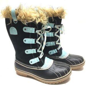 Sorel Tofino Suede Leather Waterproof With Liner Winter Boots girls size 2